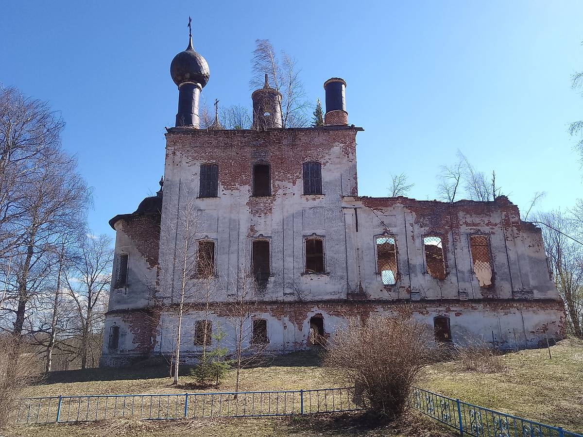 фасады. Церковь Николая Чудотворца, Никольское (Сямженский район, Вологодская область)