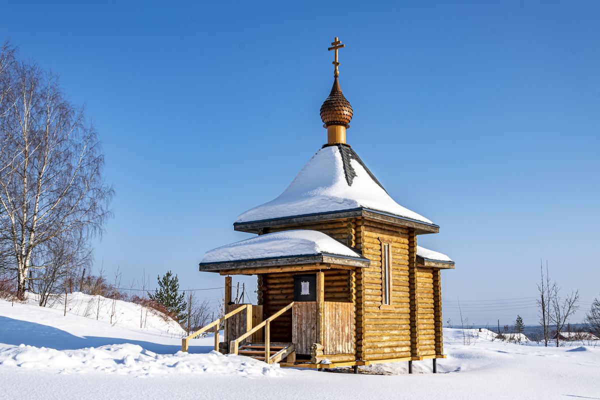Часовня Покрова Пресвятой Богородицы, Подгорцы (Юрьянский район, Кировская область). фасады, Часовня Покрова Пресвятой Богородицы