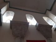 Церковь Стефана архидиакона, остатки мозаики в окнах южной стены<br>, Трилья, Бурса, Турция
