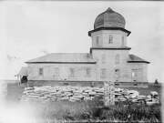 Церковь Благовещения Пресвятой Богородицы, Южный фасад. Фото 1940-х гг. из коллекции ГНИМА. (ГК № 52214995)<br>, Усть-Паденьга, Шенкурский район, Архангельская область