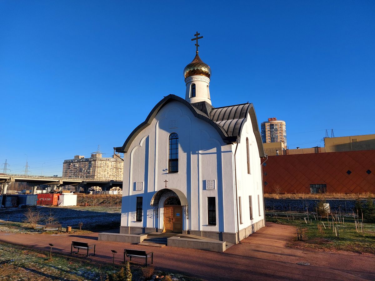 фасады. Церковь Александра Невского в Купчине, Фрунзенский район (Санкт-Петербург, г. Санкт-Петербург)