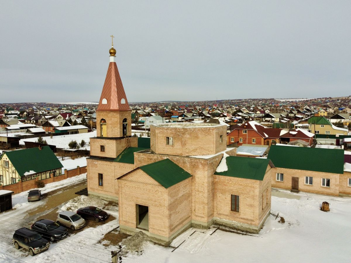Церковь Сошествия Святого Духа (строящаяся), Хомутово (Иркутский район, Иркутская область). документальные фотографии, Вид с ЮВ