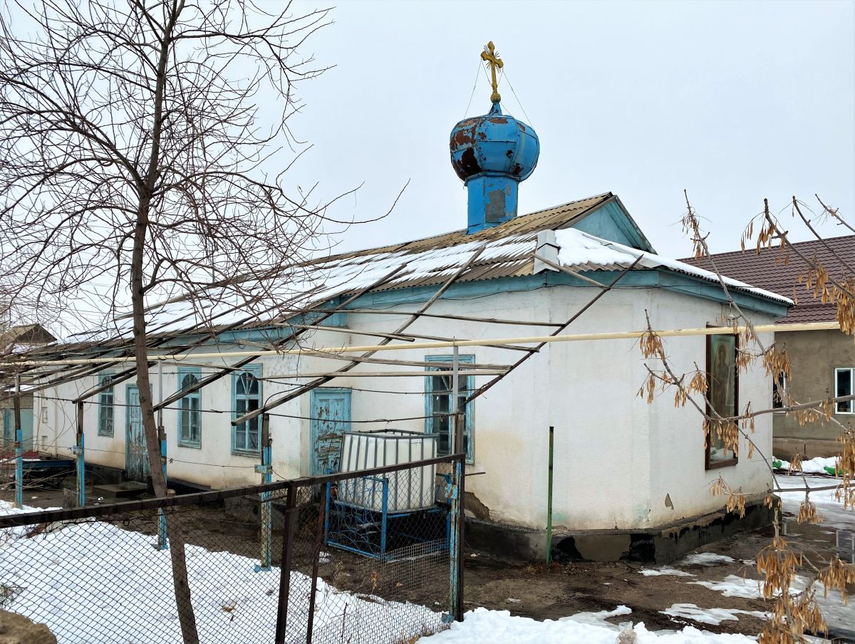 Церковь Георгия Победоносца (старая), Шу (Жамбылская область, Казахстан). фасады, Вид с юго-востока