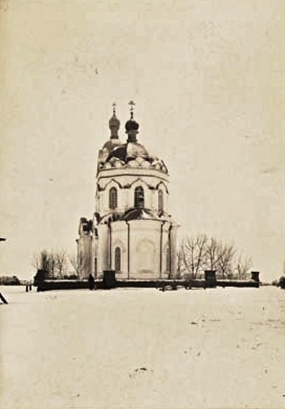 Церковь Петра и Павла в Русаковском, Журавлёво (Каргапольский район, Курганская область). архивная фотография, Фото 1924 г. (Б.Н.Лундин). Госкаталог № 39171895. Шадринский краеведческий музей им. В.П. Бирюкова