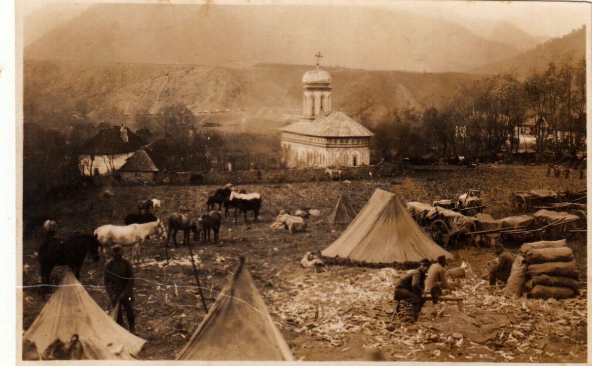 Церковь Николая Чудотворца, Кыйнений-Мич (Вылча, Румыния). архивная фотография, Фото 1916 г. с аукциона e-bay.de