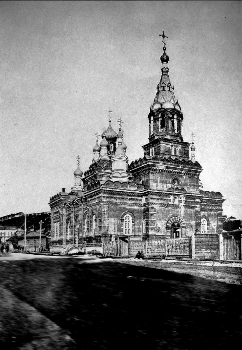 Церковь Сретения Господня, Томск (Томск, город, Томская область). архивная фотография, Почтовая фотооткрытка 1900-х годов