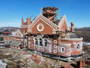 Церковь Софрония, епископа Иркутского (строящаяся), Вид с юга<br>, Мамоны, Иркутский район, Иркутская область