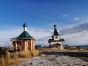 Часовня Порт-Артурской иконы Божией Матери, Вид на церковь и часовню<br>, Большое Голоустное, Иркутский район, Иркутская область