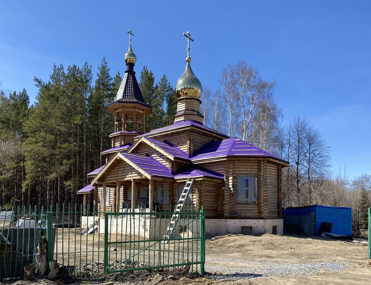 Новосибирск. Церковь Василия Мангазейского. фасады, Вид с северо-востока
