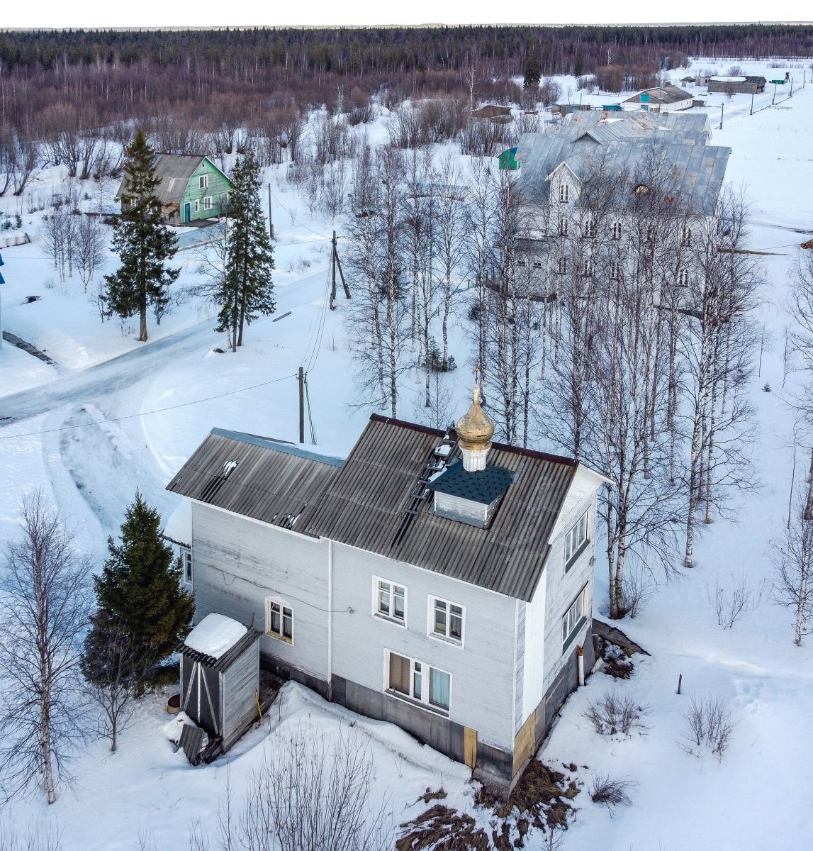 Домовая церковь Покрова Пресвятой Богородицы, Радово, урочище (Приморский район, Архангельская область). фасады