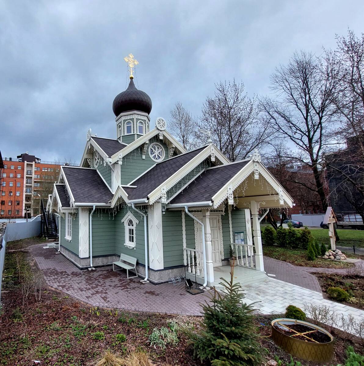 Церковь Сергия Радонежского на Крестовском острове, Петроградский район (Санкт-Петербург, г. Санкт-Петербург). фасады
