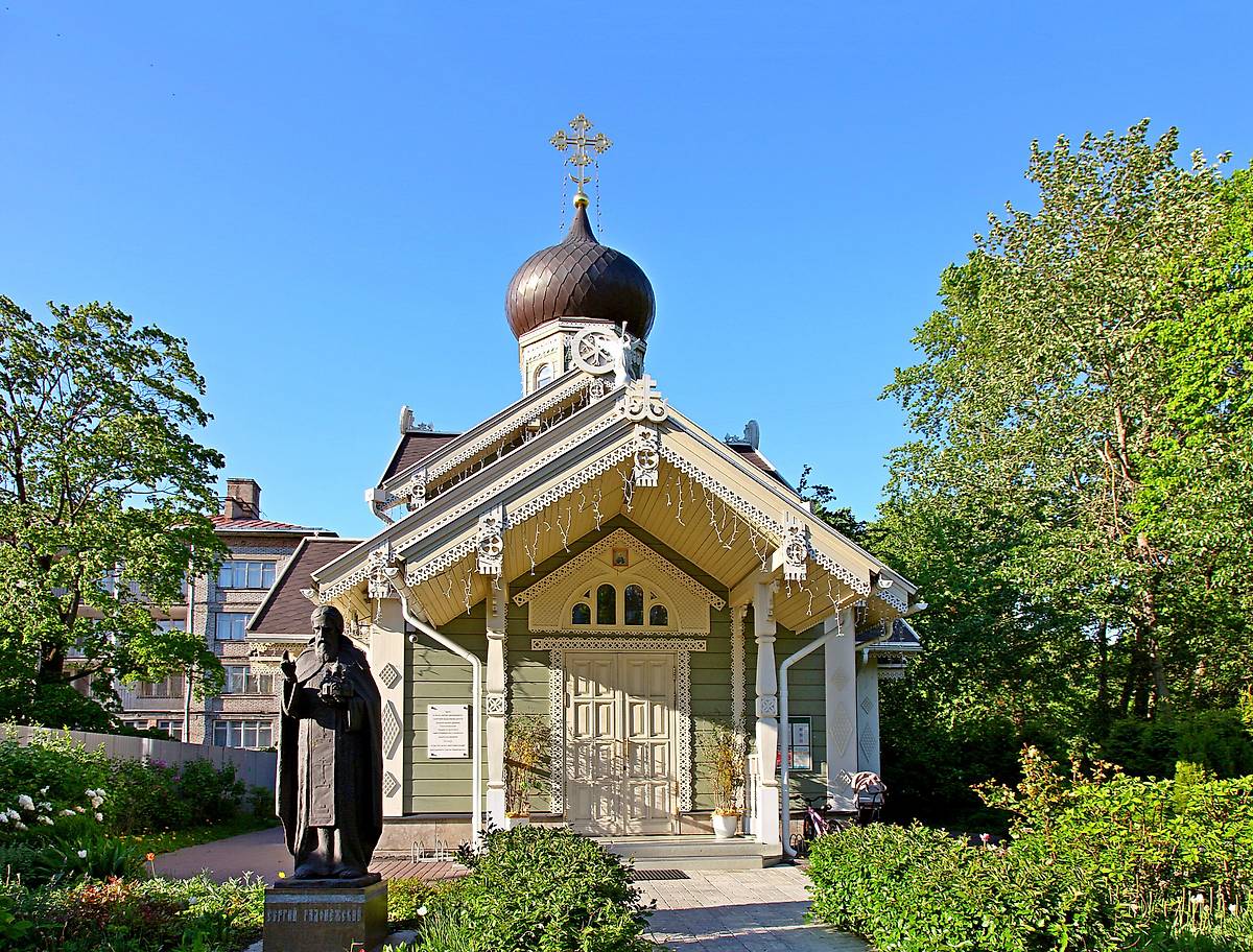 фасады. Церковь Сергия Радонежского на Крестовском острове, Петроградский район (Санкт-Петербург, г. Санкт-Петербург)