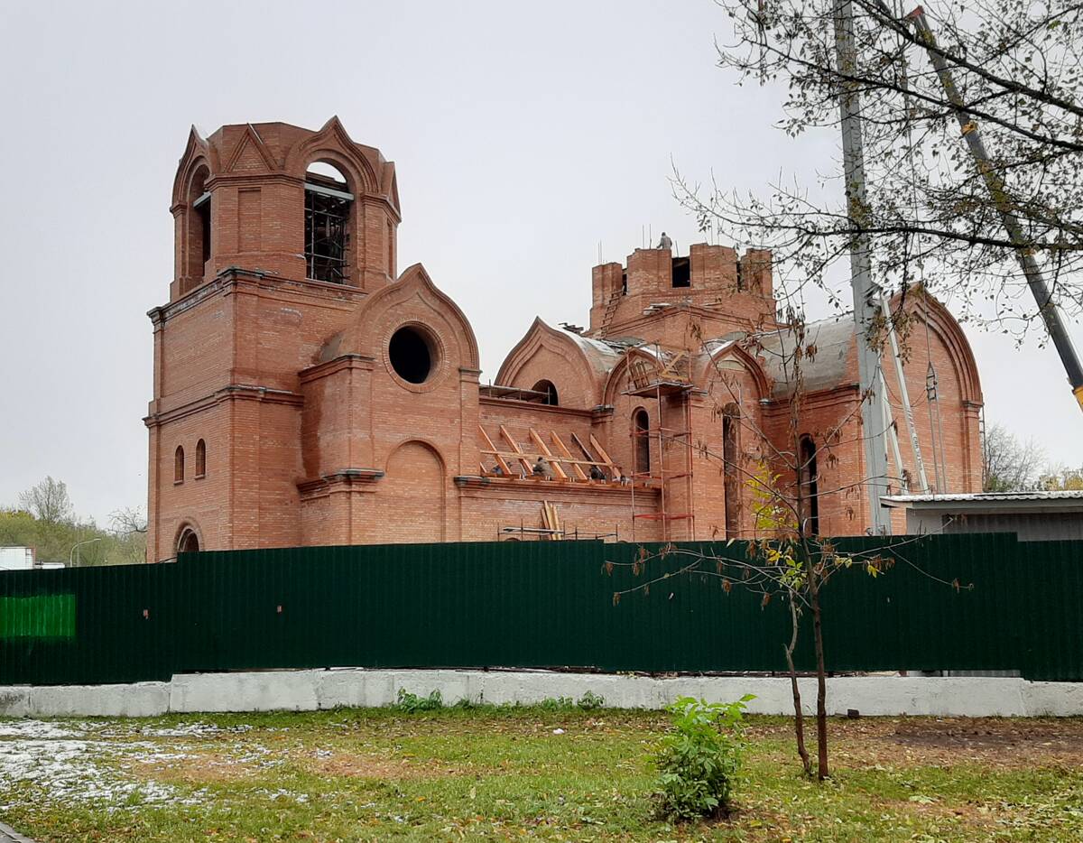 Церковь Михаила Архангела в Царицыне (строящаяся), Царицыно (Южный административный округ (ЮАО), г. Москва). документальные фотографии