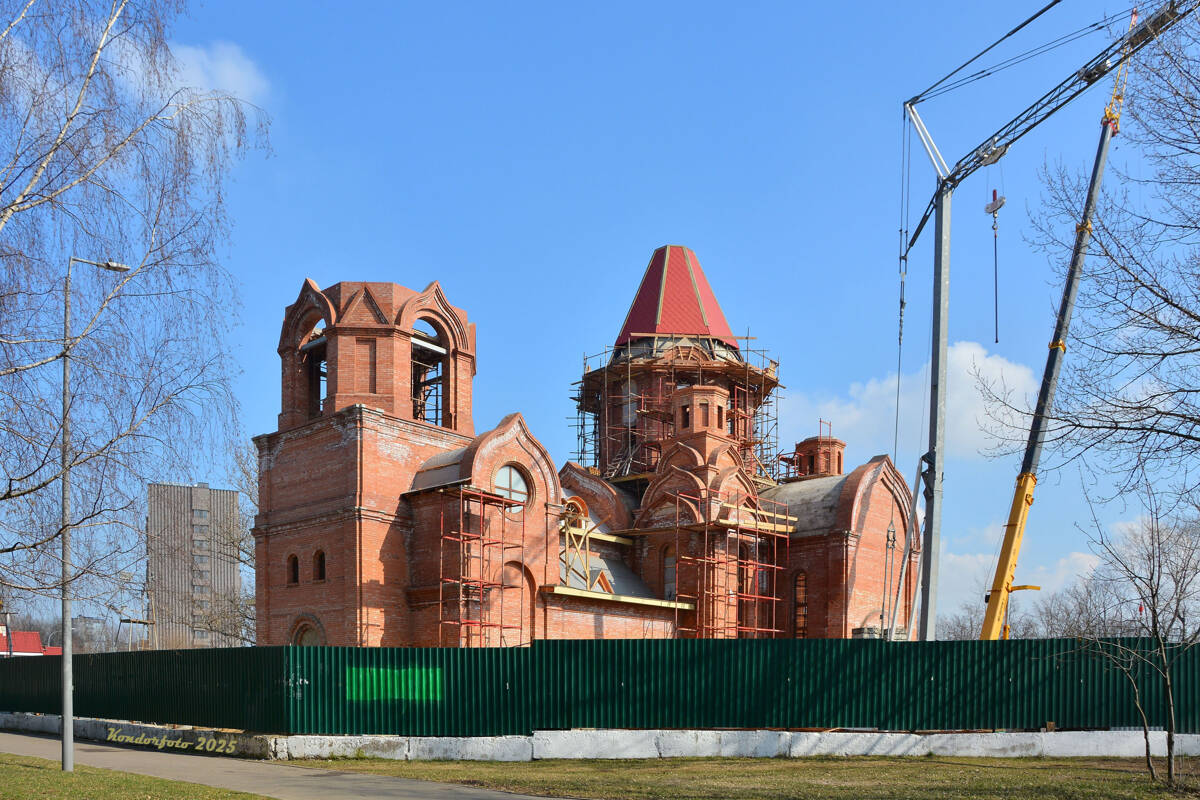 Церковь Михаила Архангела в Царицыне (строящаяся), Царицыно (Южный административный округ (ЮАО), г. Москва). документальные фотографии