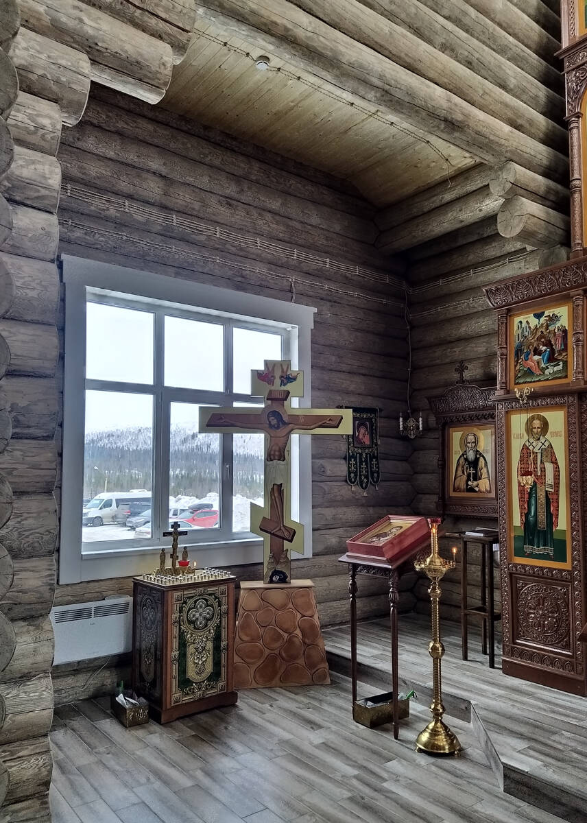 Церковь Лазаря Четверодневного, Кировск (Кировск, город, Мурманская область). интерьер и убранство