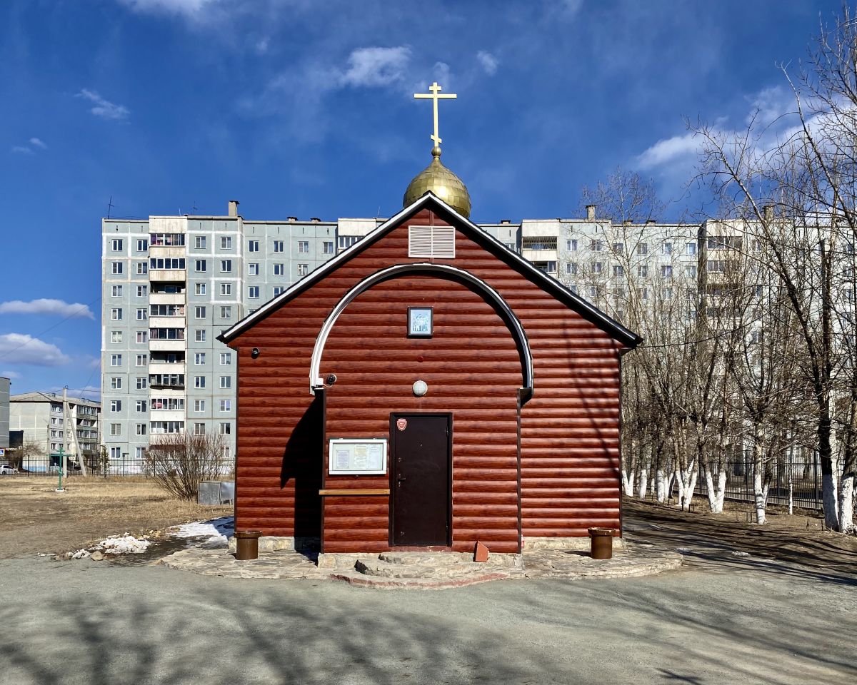 Церковь Воздвижения Креста Господня на КСК (временная), Чита (Чита, город, Забайкальский край). фасады, Вид с западп