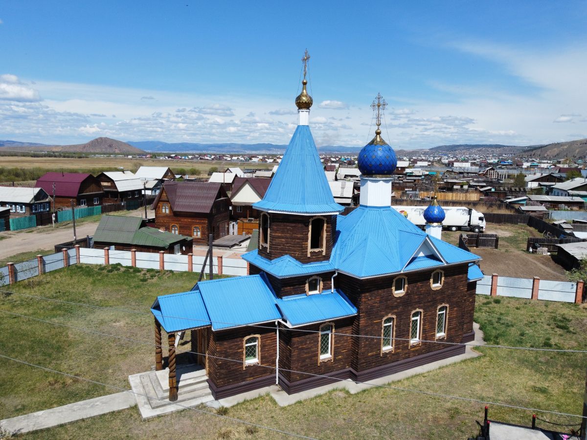 Церковь Рождества Христова, Вознесеновка (Тарбагатайский район, Республика Бурятия). фасады, Вид с ЮЗ