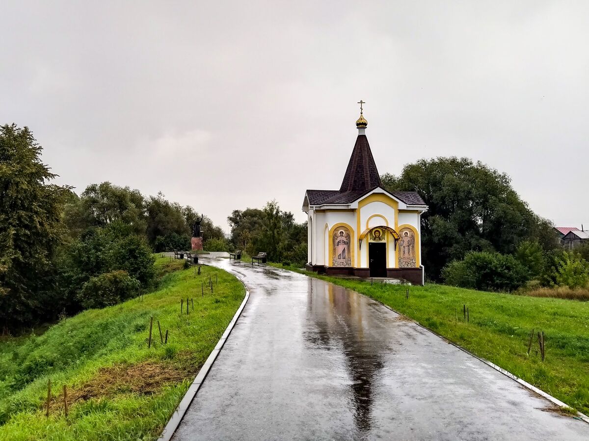Часовня Аввакума протопопа, Григорово (Большемурашкинский район, Нижегородская область). общий вид в ландшафте
