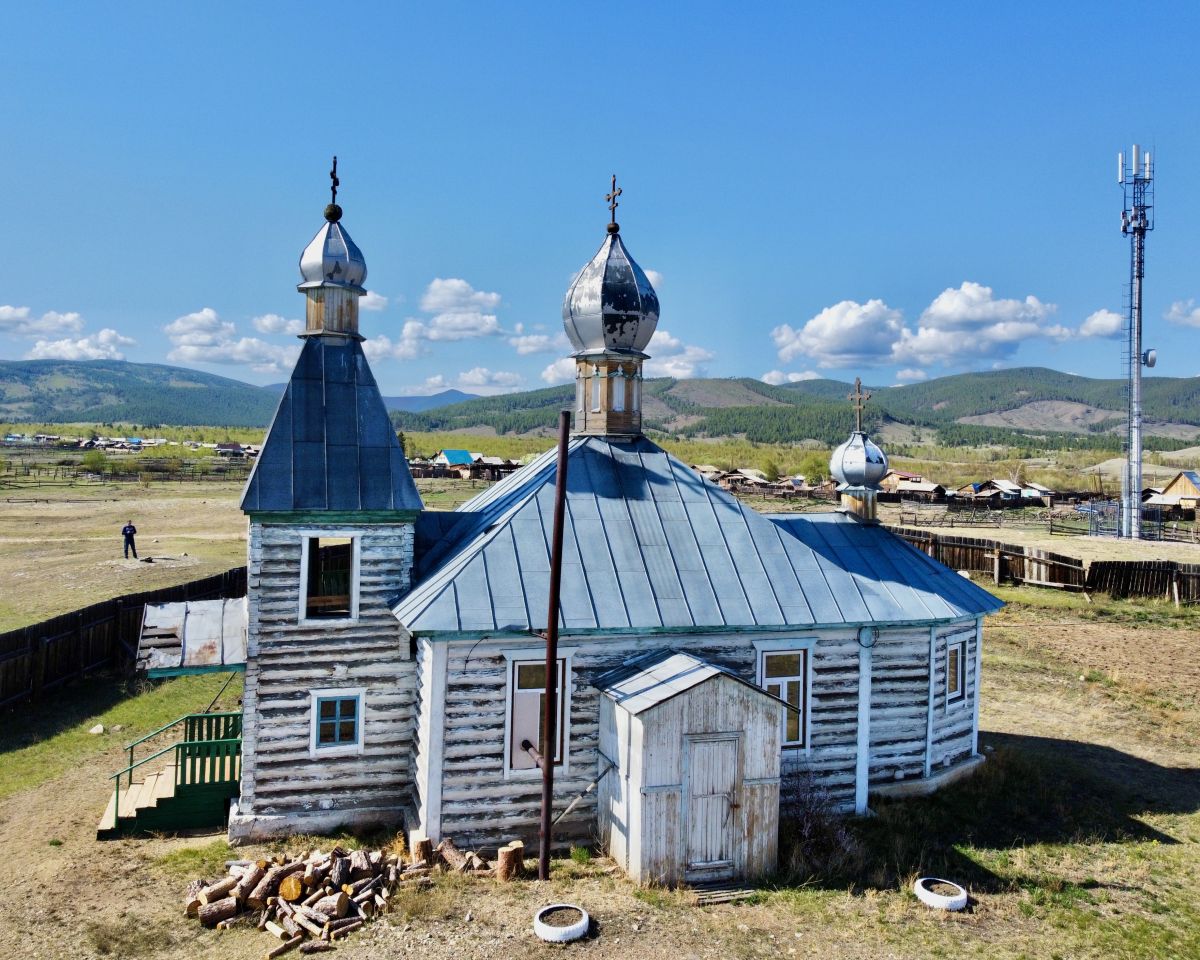 Церковь Илии Пророка, Красноярово (Иволгинский район, Республика Бурятия). фасады, Вид с ЮВ