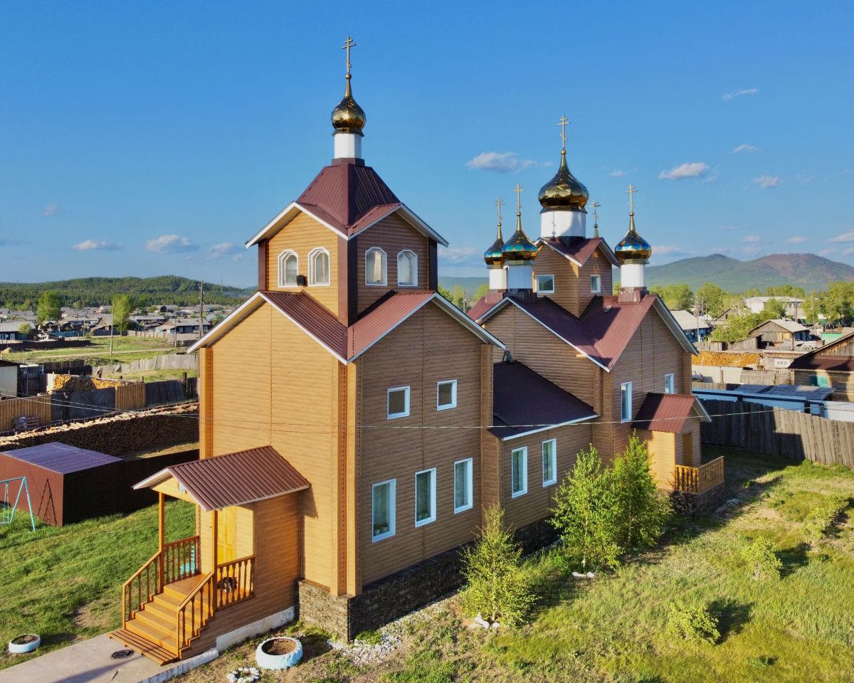 Церковь Казанской иконы Божией Матери, Новоильинск (Заиграевский район, Республика Бурятия). фасады, Вид с ЮЗ