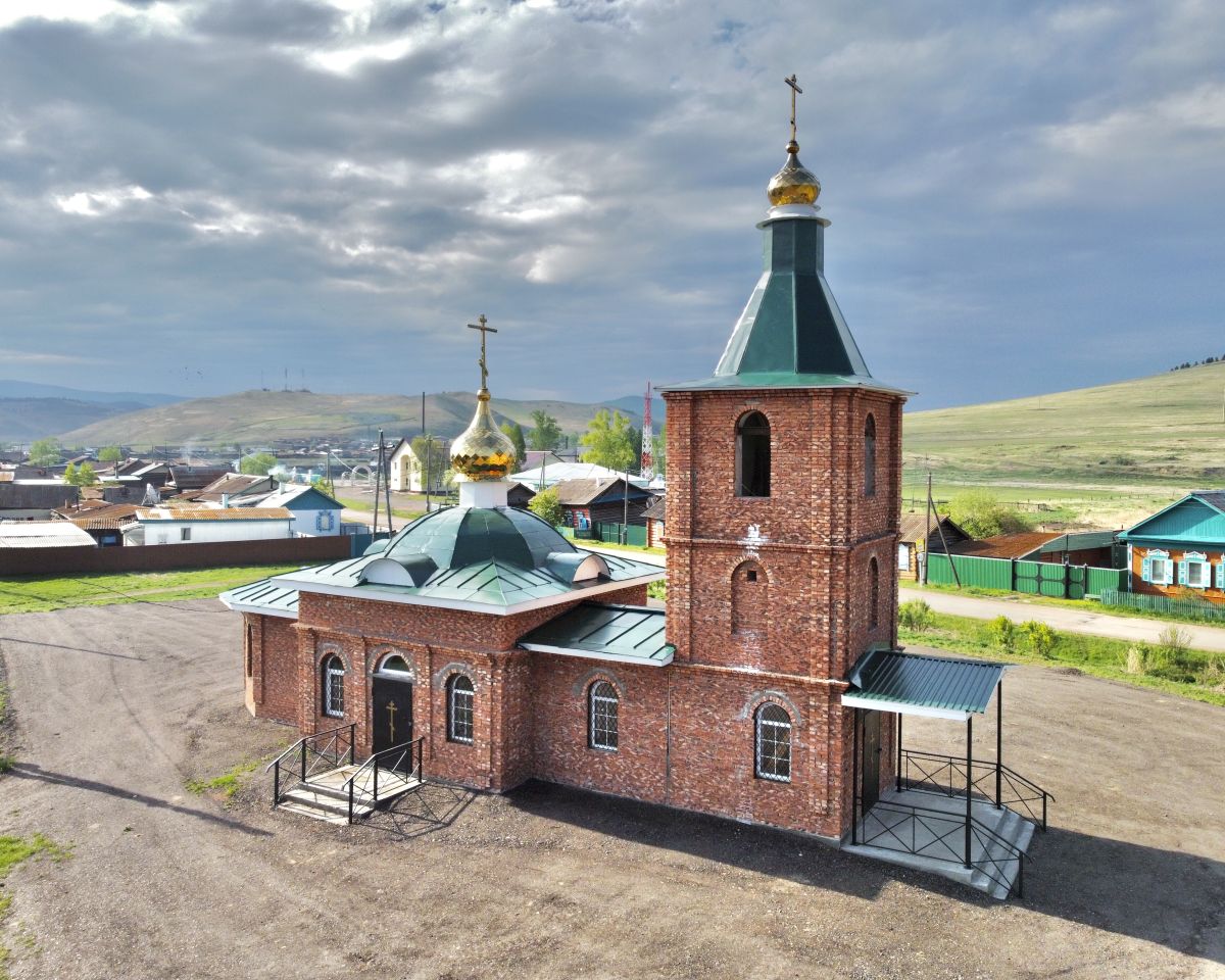 Церковь Рождества Пресвятой Богородицы, Большой Куналей (Тарбагатайский район, Республика Бурятия). фасады, Вид с СЗ