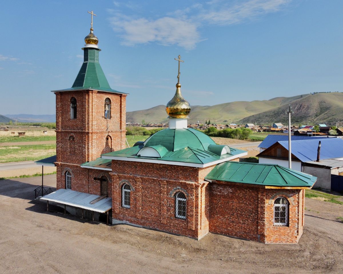 Церковь Рождества Пресвятой Богородицы, Большой Куналей (Тарбагатайский район, Республика Бурятия). фасады, Вид с ЮВ