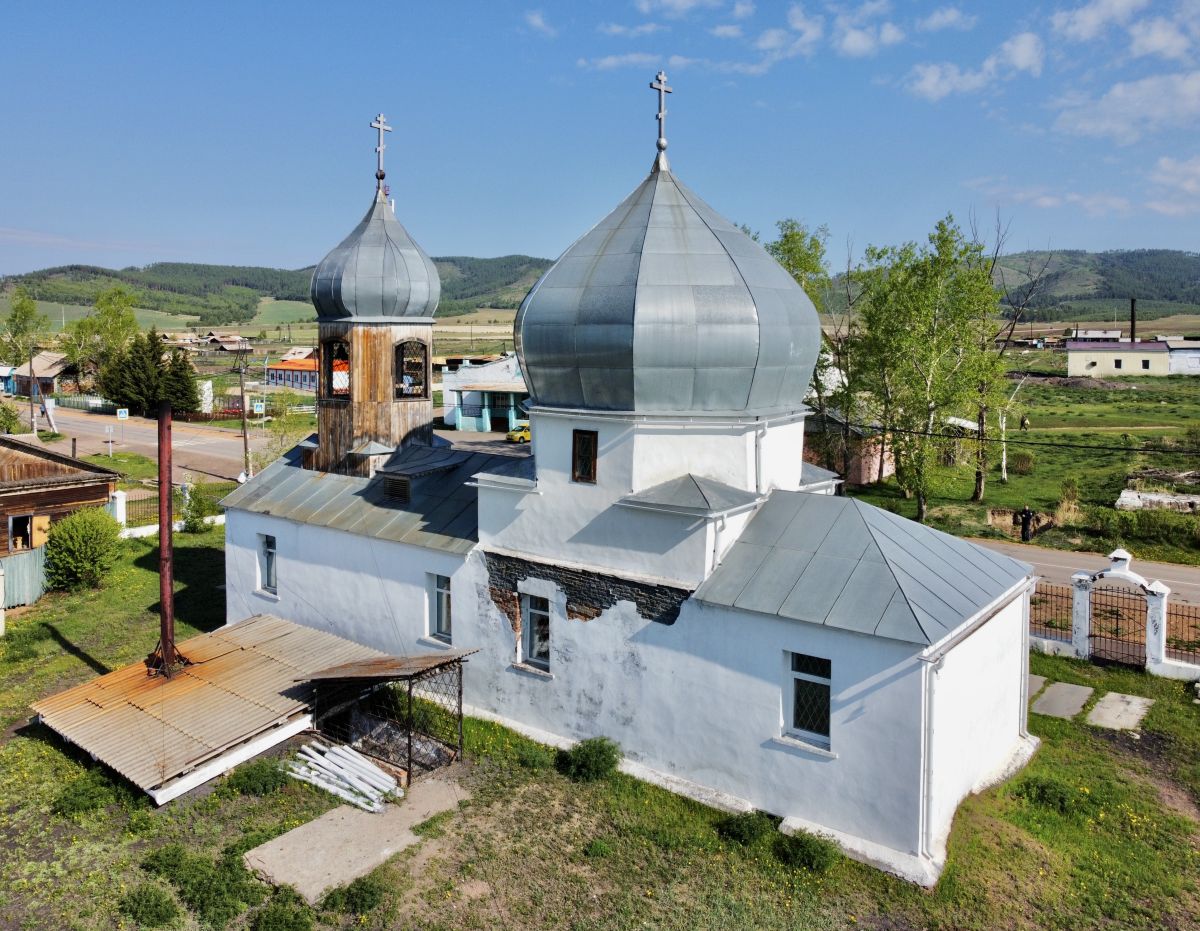 Церковь Николая Чудотворца, Куйтун (Тарбагатайский район, Республика Бурятия). фасады, Вид с ЮВ