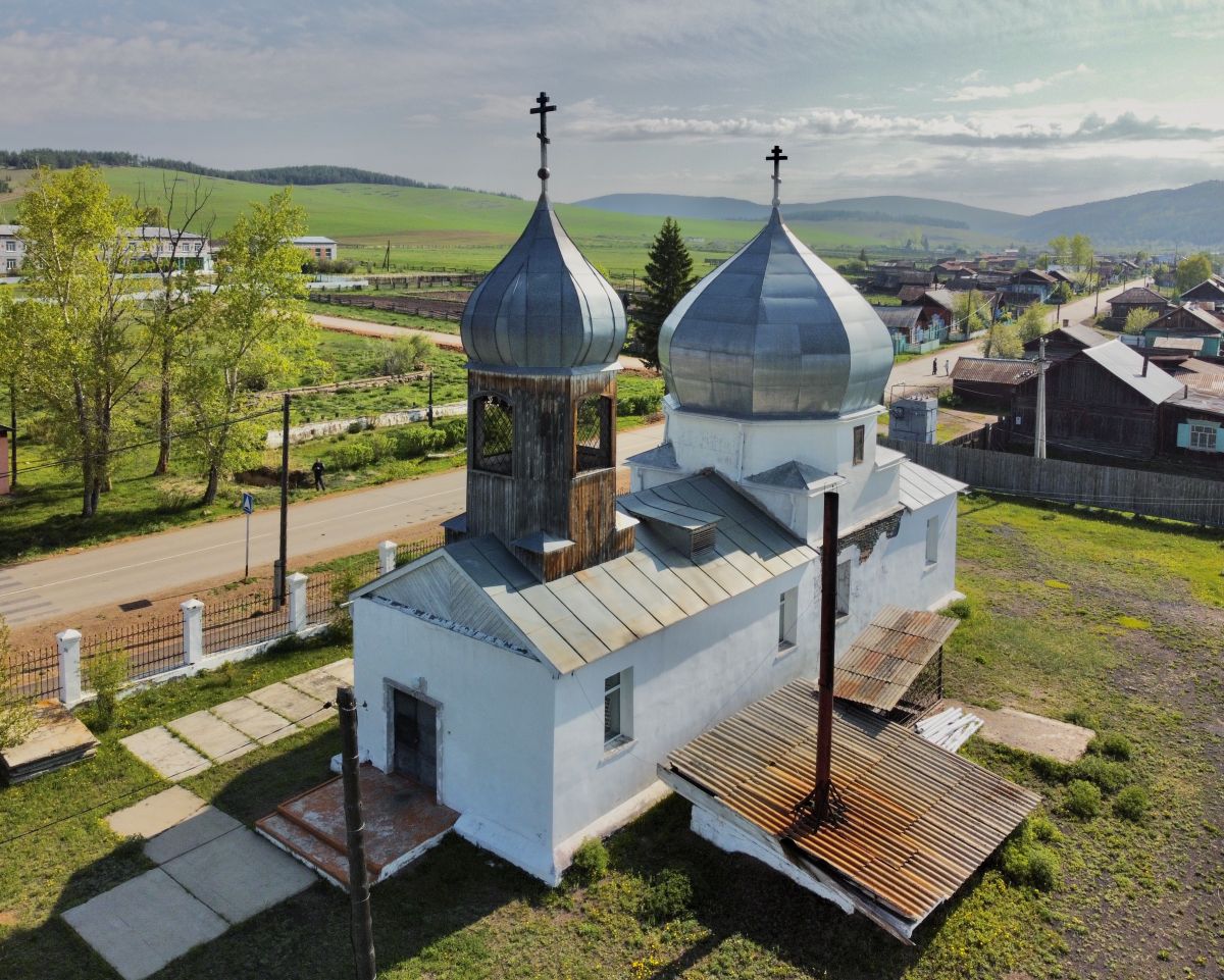 Церковь Николая Чудотворца, Куйтун (Тарбагатайский район, Республика Бурятия). фасады, Вид с ЮЗ