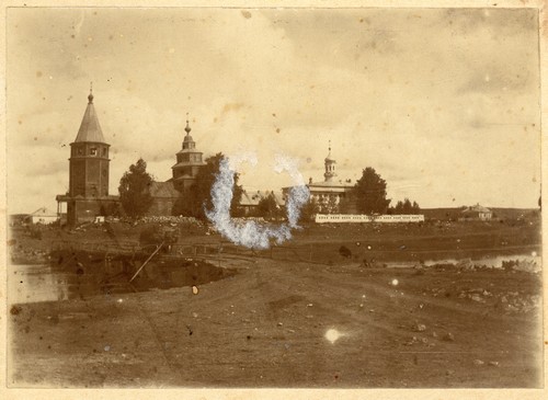 Троицкая церковь. Начало XX в., архивная фотография. Церковь Троицы Живоначальной, Ичалки (Перевозский район, Нижегородская область)