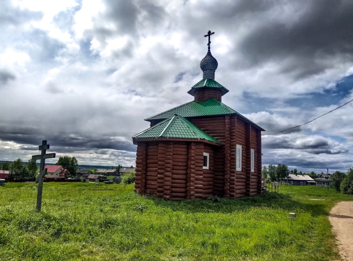 Церковь Тихвинской иконы Божией Матери, Карандашевская (Приморский район, Архангельская область). фасады