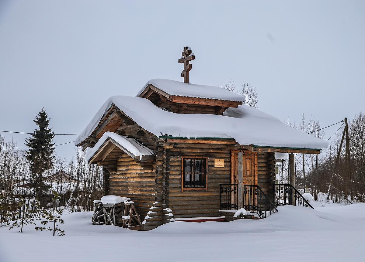 фасады. Часовня Сергия Радонежского, Рембуево (Холмогорский район, Архангельская область)