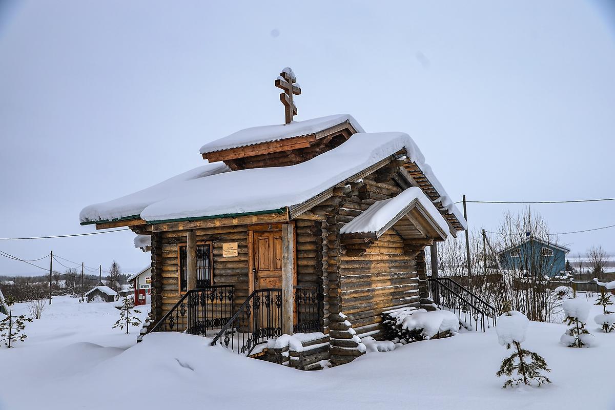 фасады. Часовня Сергия Радонежского, Рембуево (Холмогорский район, Архангельская область)
