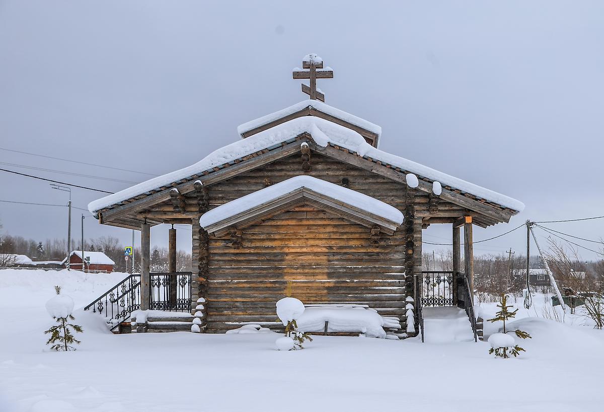 фасады. Часовня Сергия Радонежского, Рембуево (Холмогорский район, Архангельская область)