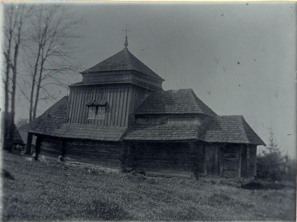 Церковь Михаила Архангела, Черхава (Самборский район, Украина, Львовская область). архивная фотография, Фото 1900-1914 гг. Польская национальная электронная библиотека (репозиторий)