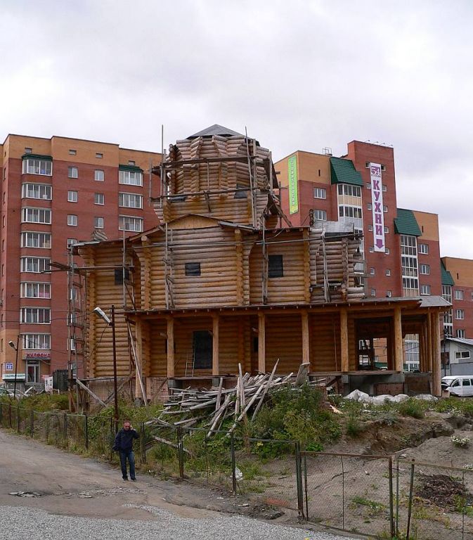 Церковь Спаса Нерукотворного Образа, Новосибирск (Новосибирск, город, Новосибирская область). документальные фотографии, Строительство нового храма