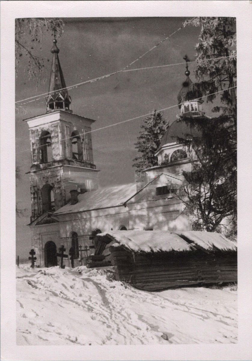 Церковь Владимирской иконы Божией Матери, Глажево (Киришский район, Ленинградская область). архивная фотография, Фото 1941 г. с аукциона e-bay.de