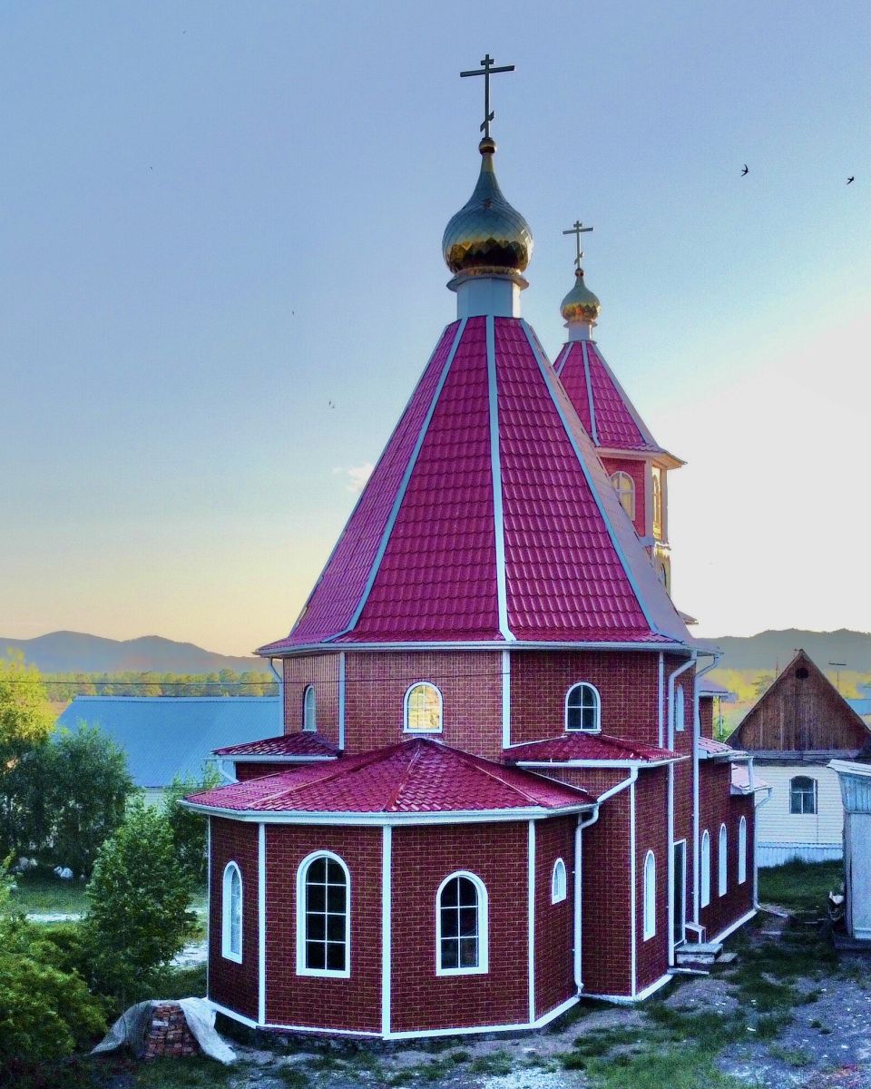 Церковь Елисаветы Феодоровны, Новая Брянь (Заиграевский район, Республика Бурятия). фасады, Вид с востока