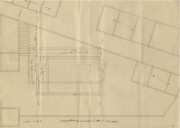 Церковь  Пантелеимона Целителя, План местности 1895 г. - показано наложение плана прежнего церковного здания (северо-восточный угол примыкает к дороге) и проектируемого (на 2,5 метра южнее)<br>, Джунда (Москониси), Балыкесир, Турция
