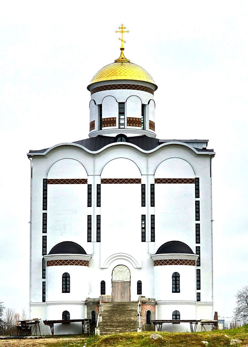 Церковь Георгия Победоносца, Минск (Минск, город, Беларусь, Минская область). общий вид в ландшафте, Фасад храма