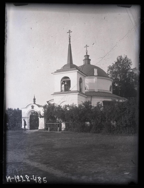 Церковь Тихвинской иконы Божией Матери, Анненское, урочище (Кировский район, Ленинградская область). архивная фотография, Фото 1926 г. из фотоархива Музея антропологии и этнографии имени Петра Великого. Автор Александр Антонович Беликов