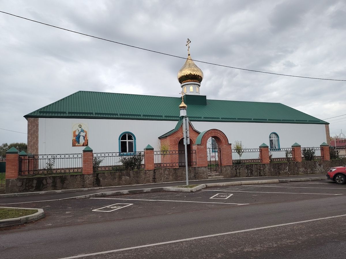 Церковь Сергия Радонежского, Сергиевская (Кореновский район, Краснодарский край). общий вид в ландшафте