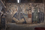 Церковь Гавриила Архангела, фрески XIV в. "Сошествие во ад", ктиторы<br>, Лаштхвери (Линджери, Лаштхор), Самегрело и Земо-Сванетия, Грузия