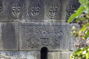 Церковь Георгия Победоносца, ктиторская композиция на южном фасаде<br>, Ахалсопели, Квемо-Картли, Грузия