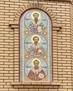 Церковь Троицы Живоначальной, Мозаичное панно на северном фасаде, Барнаул, Барнаул, город, Алтайский край