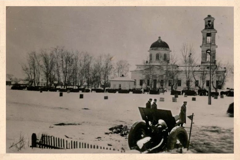 Церковь Вознесения Господня, Жерелево (Куйбышевский район, Калужская область). архивная фотография, Фото 1941 г. с аукциона e-bay.de