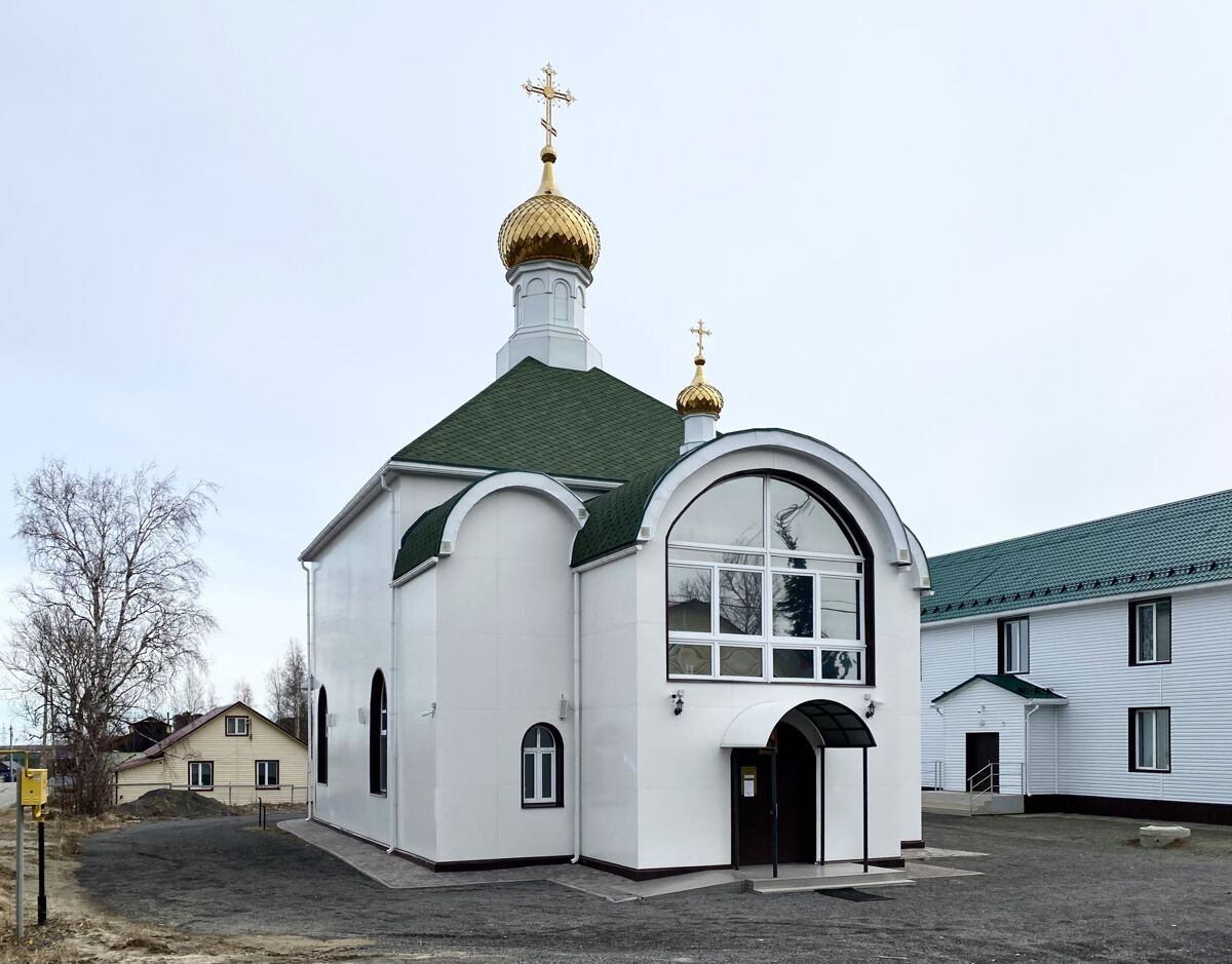 Церковь Петра и Февронии, Ханты-Мансийск (Ханты-Мансийский район и г. Ханты-Мансийск, Ханты-Мансийский автономный округ). фасады, Вид с запада