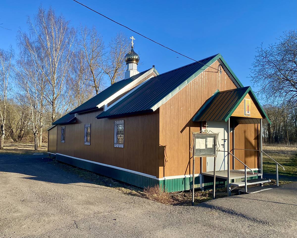 Вид с СЗ, фасады. Церковь Валаамской иконы Божией Матери, Терволово (Гатчинский район, Ленинградская область)