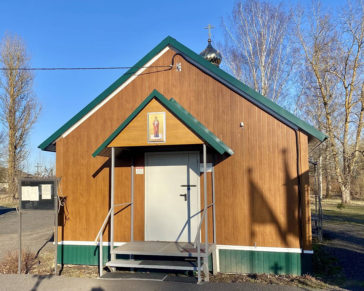 Западный фасад, фасады. Церковь Валаамской иконы Божией Матери, Терволово (Гатчинский район, Ленинградская область)