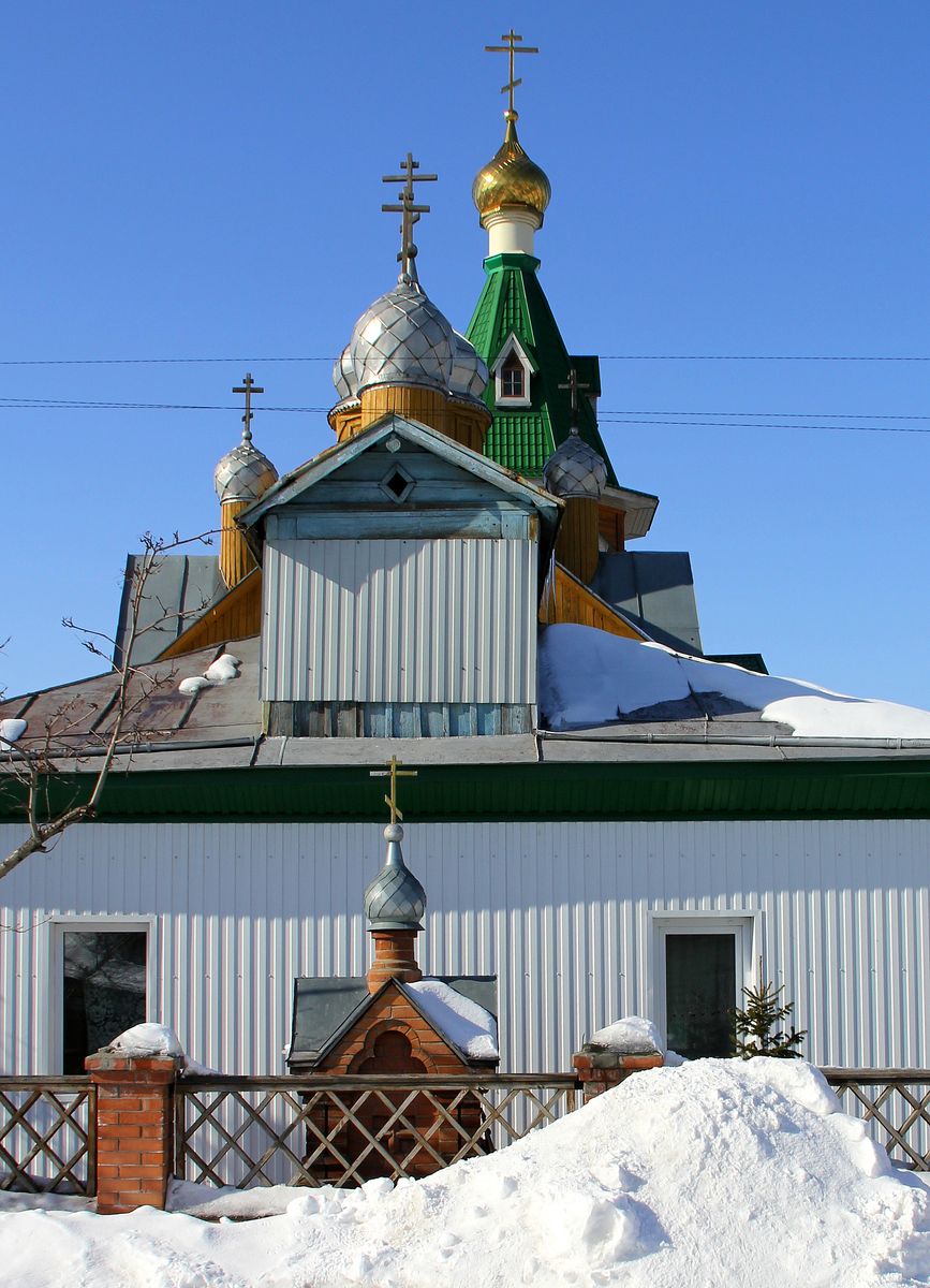 фасады. Церковь Сретения Господня (временная), Бердск (Бердск, город, Новосибирская область)