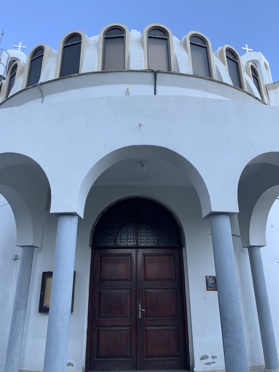 Церковь Георгия Победоносца, Лимасол (Лимасол, Кипр). архитектурные детали, Входной портал
